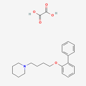 1-[4-(2-biphenylyloxy)butyl]piperidine oxalate