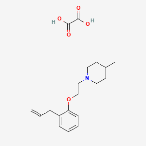 4-Methyl-1-[2-(2-prop-2-enylphenoxy)ethyl]piperidine;oxalic acid