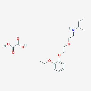 molecular formula C18H29NO7 B4001281 N-[2-[2-(2-ethoxyphenoxy)ethoxy]ethyl]butan-2-amine;oxalic acid 