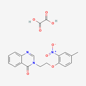 molecular formula C19H17N3O8 B4001286 3-[2-(4-methyl-2-nitrophenoxy)ethyl]-4(3H)-quinazolinone oxalate 