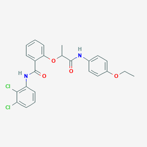 N-(2,3-dichlorophenyl)-2-{2-[(4-ethoxyphenyl)amino]-1-methyl-2-oxoethoxy}benzamide