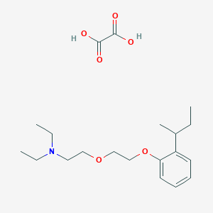 molecular formula C20H33NO6 B4001314 2-[2-(2-butan-2-ylphenoxy)ethoxy]-N,N-diethylethanamine;oxalic acid 