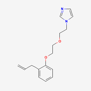 molecular formula C16H20N2O2 B4001315 1-[2-[2-(2-prop-2-enylphenoxy)ethoxy]ethyl]imidazole 