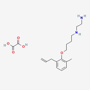 N'-[4-(2-methyl-6-prop-2-enylphenoxy)butyl]ethane-1,2-diamine;oxalic acid