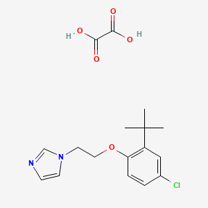 molecular formula C17H21ClN2O5 B4001348 1-[2-(2-tert-butyl-4-chlorophenoxy)ethyl]-1H-imidazole oxalate 