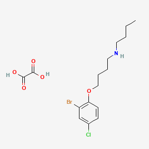 [4-(2-bromo-4-chlorophenoxy)butyl]butylamine oxalate