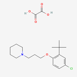 molecular formula C20H30ClNO5 B4001390 1-[3-(2-Tert-butyl-4-chlorophenoxy)propyl]piperidine;oxalic acid 