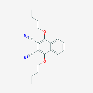 molecular formula C20H22N2O2 B040014 1,4-Dibutoxynaphthalene-2,3-dicarbonitrile CAS No. 116453-89-5