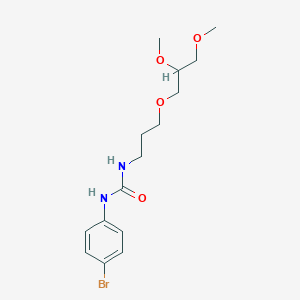 molecular formula C15H23BrN2O4 B400140 N-(4-bromophenyl)-N'-[3-(2,3-dimethoxypropoxy)propyl]urea CAS No. 5926-40-9