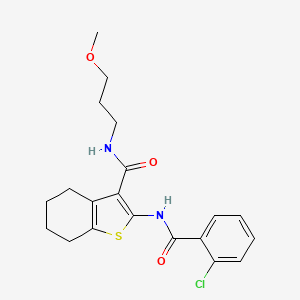 2-(2-chlorobenzamido)-N-(3-methoxypropyl)-4,5,6,7-tetrahydro-1-benzothiophene-3-carboxamide