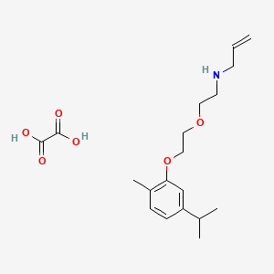 N-[2-[2-(2-methyl-5-propan-2-ylphenoxy)ethoxy]ethyl]prop-2-en-1-amine;oxalic acid