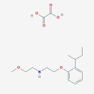 N-[2-(2-butan-2-ylphenoxy)ethyl]-2-methoxyethanamine;oxalic acid