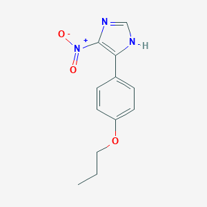 molecular formula C12H13N3O3 B400145 5-nitro-4-(4-propoxyphenyl)-1H-imidazole CAS No. 65447-43-0