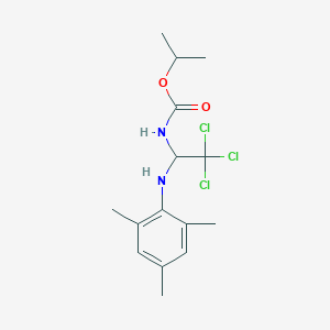 molecular formula C15H21Cl3N2O2 B400146 Isopropyl 2,2,2-trichloro-1-(mesitylamino)ethylcarbamate 