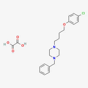 1-Benzyl-4-[4-(4-chlorophenoxy)butyl]piperazine;oxalic acid