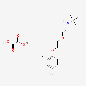 N-[2-[2-(4-bromo-2-methylphenoxy)ethoxy]ethyl]-2-methylpropan-2-amine;oxalic acid