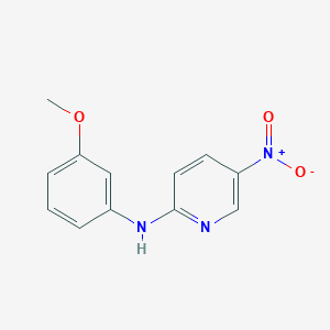 molecular formula C12H11N3O3 B400147 5-Nitro-2-(3-methoxyanilino)pyridine 