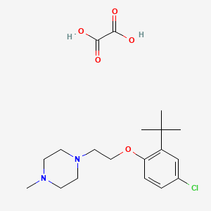 1-[2-(2-Tert-butyl-4-chlorophenoxy)ethyl]-4-methylpiperazine;oxalic acid