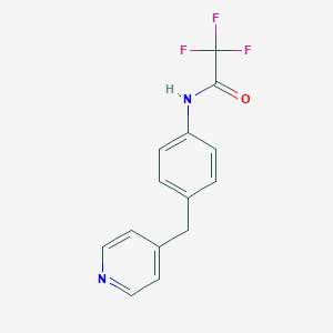 2,2,2-trifluoro-N-[4-(pyridin-4-ylmethyl)phenyl]acetamide