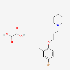 1-[3-(4-Bromo-2-methylphenoxy)propyl]-4-methylpiperidine;oxalic acid