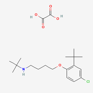 N-tert-butyl-4-(2-tert-butyl-4-chlorophenoxy)butan-1-amine;oxalic acid