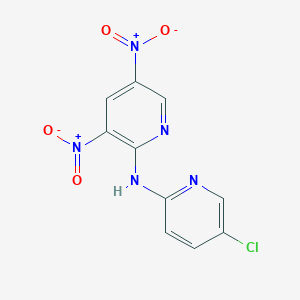 molecular formula C10H6ClN5O4 B400149 (5-Chloro-pyridin-2-yl)-(3,5-dinitro-pyridin-2-yl)-amine 