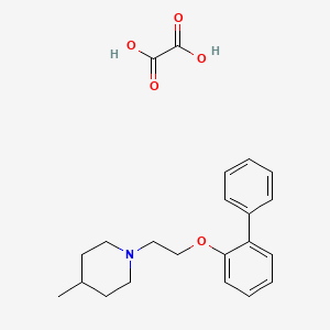 molecular formula C22H27NO5 B4001506 1-[2-(2-biphenylyloxy)ethyl]-4-methylpiperidine oxalate 