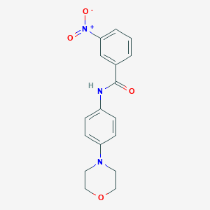 molecular formula C17H17N3O4 B400151 N-[4-(morpholin-4-yl)phenyl]-3-nitrobenzamide 
