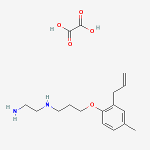 molecular formula C17H26N2O5 B4001529 N'-[3-(4-methyl-2-prop-2-enylphenoxy)propyl]ethane-1,2-diamine;oxalic acid 