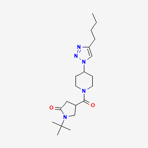 1-tert-butyl-4-{[4-(4-butyl-1H-1,2,3-triazol-1-yl)piperidin-1-yl]carbonyl}pyrrolidin-2-one