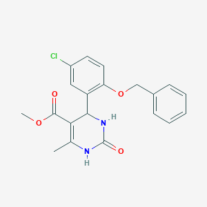 methyl 4-[2-(benzyloxy)-5-chlorophenyl]-6-methyl-2-oxo-1,2,3,4-tetrahydro-5-pyrimidinecarboxylate