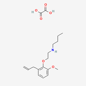 molecular formula C18H27NO6 B4001548 N-[2-(2-methoxy-6-prop-2-enylphenoxy)ethyl]butan-1-amine;oxalic acid 