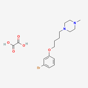 molecular formula C17H25BrN2O5 B4001567 1-[4-(3-Bromophenoxy)butyl]-4-methylpiperazine;oxalic acid CAS No. 1185054-35-6