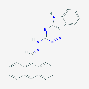 molecular formula C24H16N6 B400157 N-Anthracen-9-ylmethylene-N'-(9H-1,3,4,9-tetraaza-fluoren-2-yl)-hydrazine 