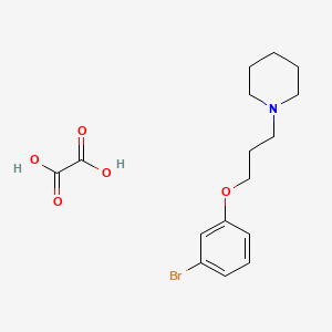 1-[3-(3-Bromophenoxy)propyl]piperidine;oxalic acid