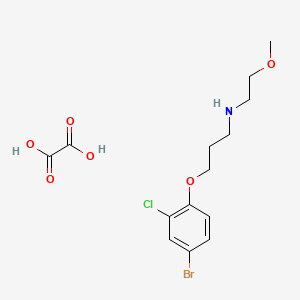 molecular formula C14H19BrClNO6 B4001577 [3-(4-bromo-2-chlorophenoxy)propyl](2-methoxyethyl)amine oxalate 