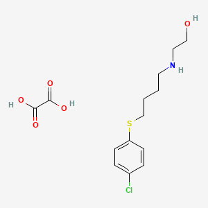 molecular formula C14H20ClNO5S B4001580 2-({4-[(4-chlorophenyl)thio]butyl}amino)ethanol ethanedioate (salt) 