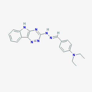 molecular formula C20H21N7 B400159 Diethyl-{4-[(9H-1,3,4,9-tetraaza-fluoren-2-yl)-hydrazonomethyl]-phenyl}-amine 