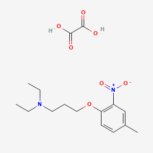 N,N-diethyl-3-(4-methyl-2-nitrophenoxy)propan-1-amine;oxalic acid