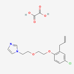 1-[2-[2-(4-Chloro-2-prop-2-enylphenoxy)ethoxy]ethyl]imidazole;oxalic acid