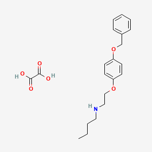 molecular formula C21H27NO6 B4001613 oxalic acid;N-[2-(4-phenylmethoxyphenoxy)ethyl]butan-1-amine 