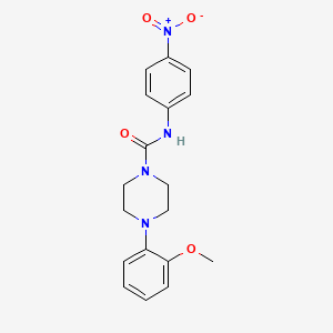 4-(2-methoxyphenyl)-N-(4-nitrophenyl)-1-piperazinecarboxamide