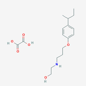 2-[3-(4-Butan-2-ylphenoxy)propylamino]ethanol;oxalic acid