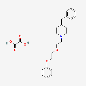 4-Benzyl-1-[2-(2-phenoxyethoxy)ethyl]piperidine;oxalic acid