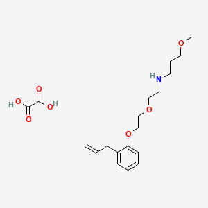 3-methoxy-N-[2-[2-(2-prop-2-enylphenoxy)ethoxy]ethyl]propan-1-amine;oxalic acid