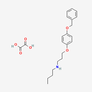 oxalic acid;N-[3-(4-phenylmethoxyphenoxy)propyl]butan-1-amine