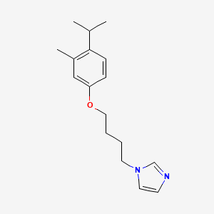 molecular formula C17H24N2O B4001670 1-[4-(3-Methyl-4-propan-2-ylphenoxy)butyl]imidazole 