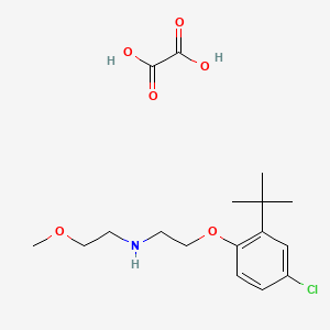 molecular formula C17H26ClNO6 B4001710 N-[2-(2-tert-butyl-4-chlorophenoxy)ethyl]-2-methoxyethanamine;oxalic acid 