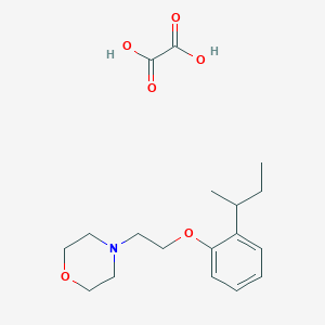 4-[2-(2-Butan-2-ylphenoxy)ethyl]morpholine;oxalic acid