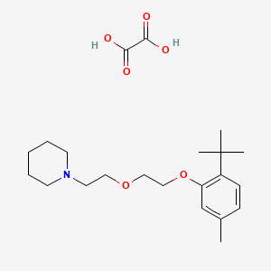 1-[2-[2-(2-Tert-butyl-5-methylphenoxy)ethoxy]ethyl]piperidine;oxalic acid